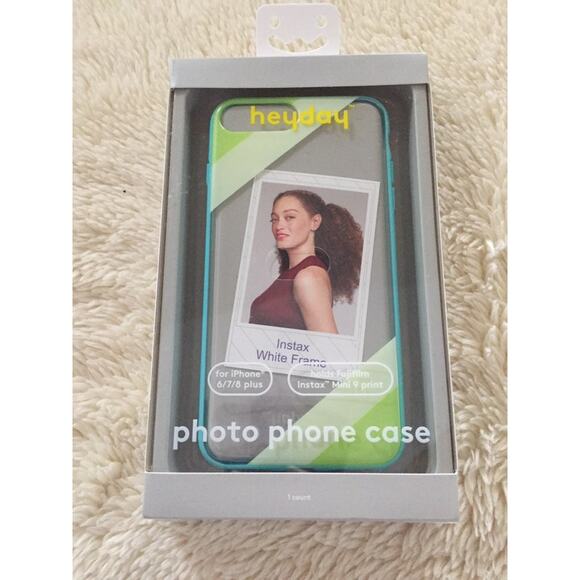 heyday iPhone 8+/7+/6s+/6+ Clear Case with Bumper Frame-Teal - Picture 1 of 2